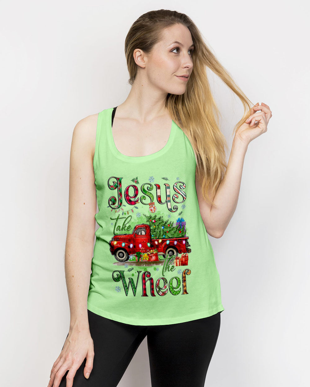 Jesus Take The Wheel Christmas Women's All Over Print Shirt - Tyqy2310244