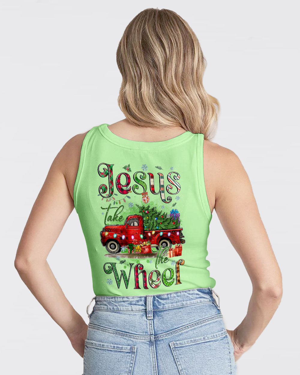 Jesus Take The Wheel Christmas Women's All Over Print Shirt - Tyqy2310244