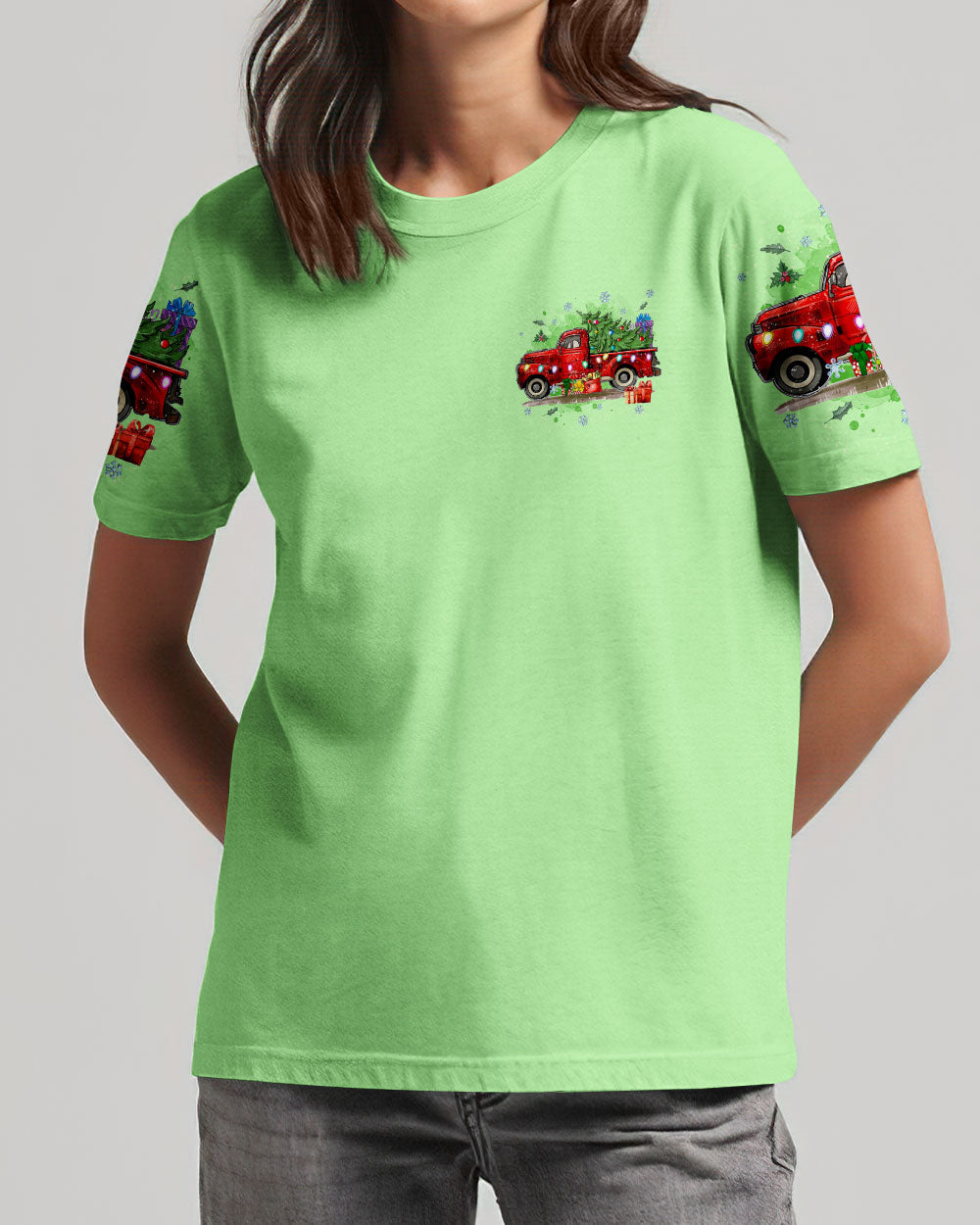 Jesus Take The Wheel Christmas Women's All Over Print Shirt - Tyqy2310244