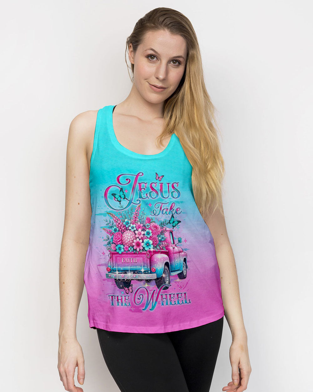 Jesus Take The Wheel Women's All Over Print Shirt - Yhlt0201252