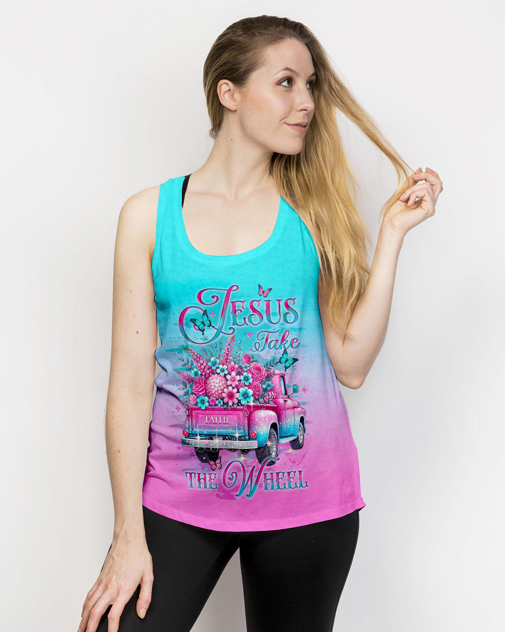 Jesus Take The Wheel Women's All Over Print Shirt - Yhlt0201252