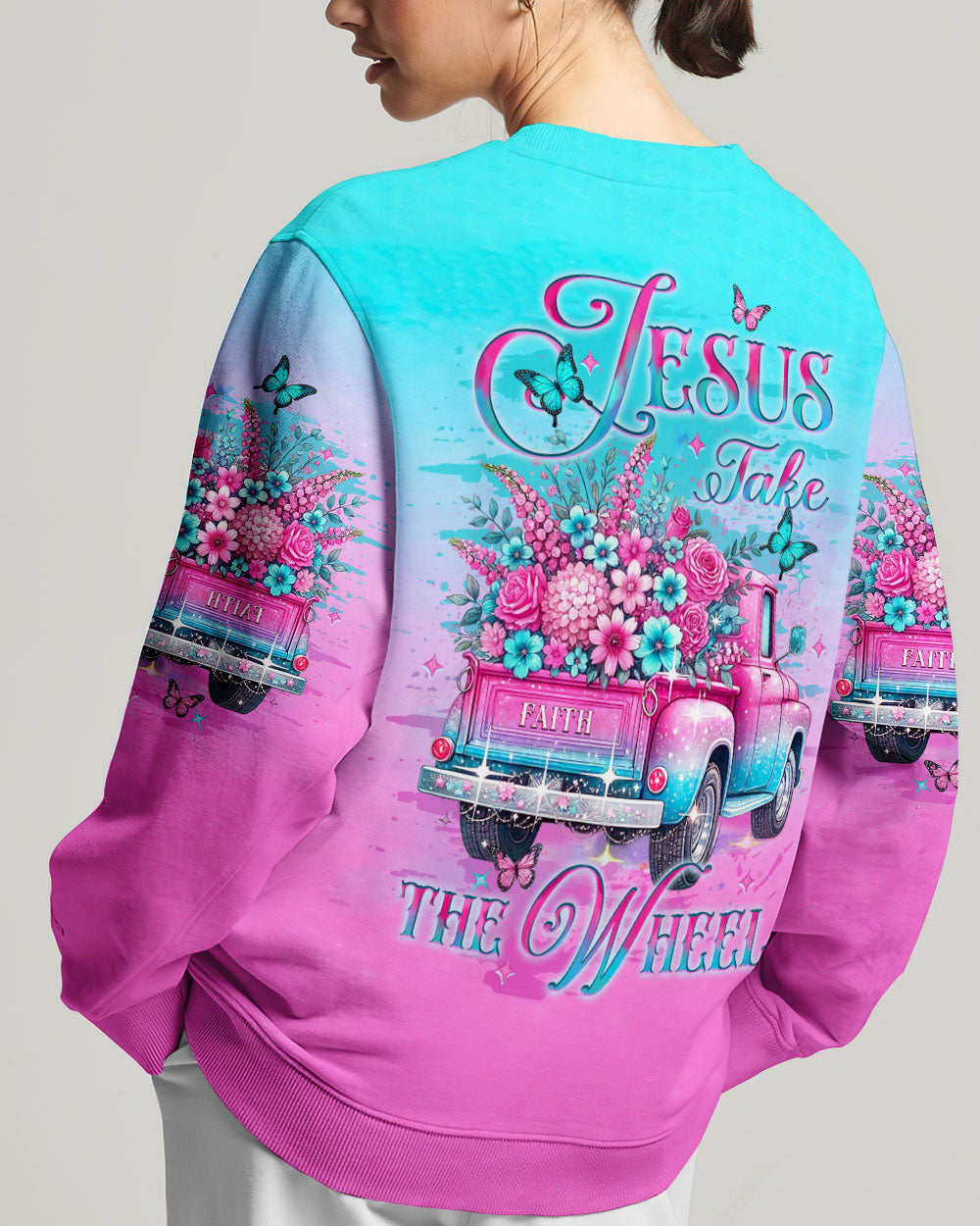 Jesus Take The Wheel Women's All Over Print Shirt - Yhlt0201252