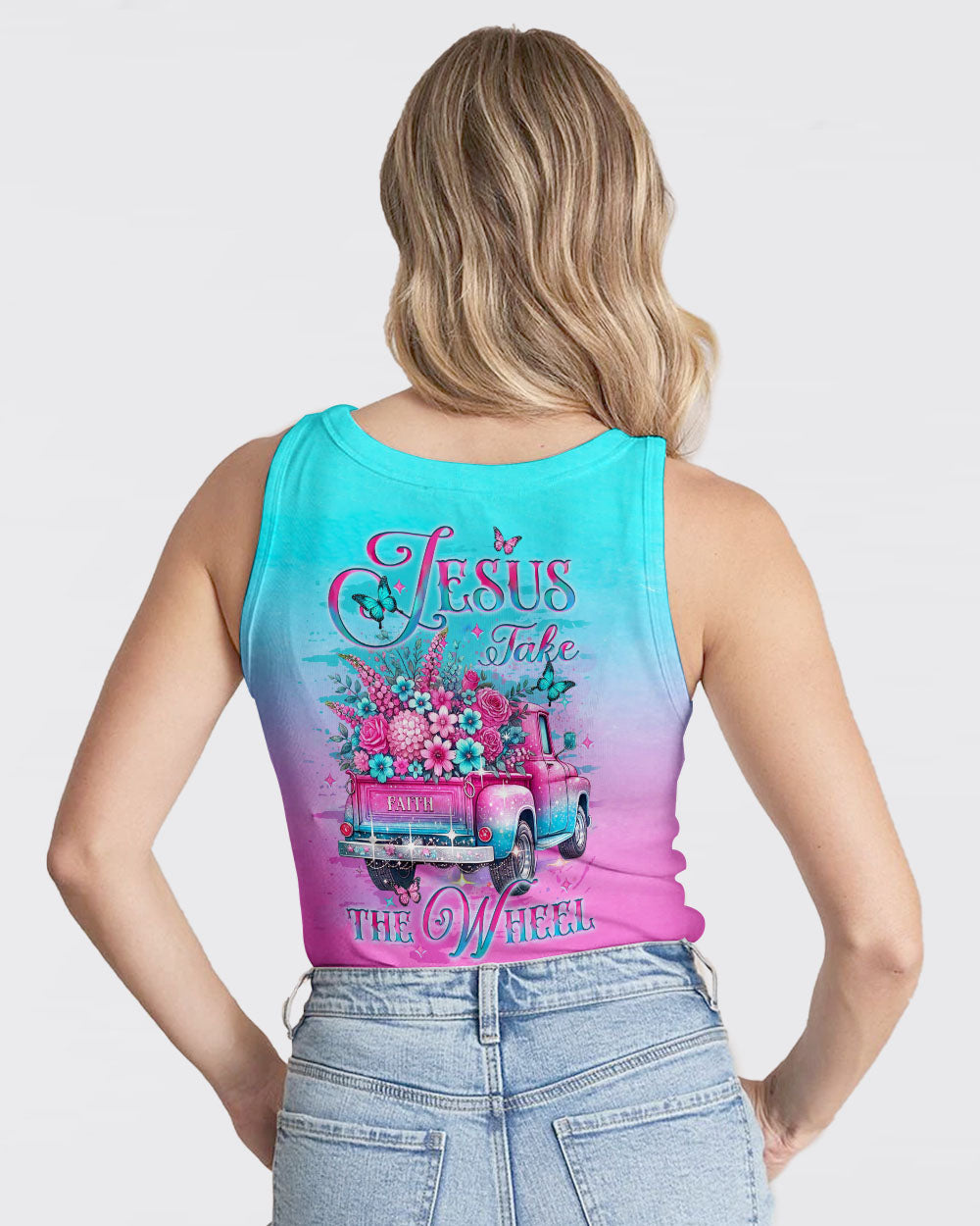 Jesus Take The Wheel Women's All Over Print Shirt - Yhlt0201252