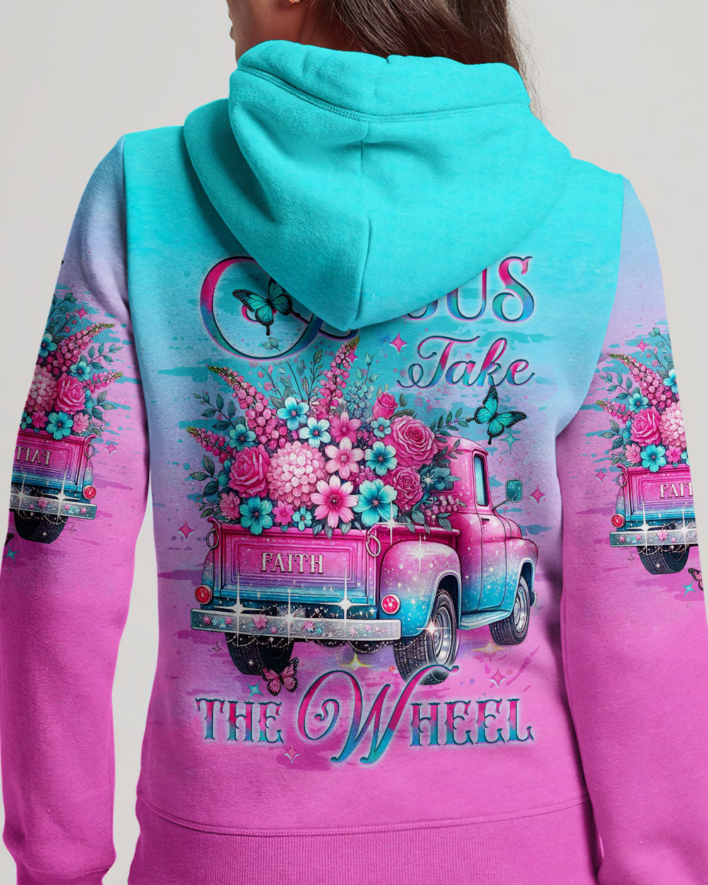 Jesus Take The Wheel Women's All Over Print Shirt - Yhlt0201252
