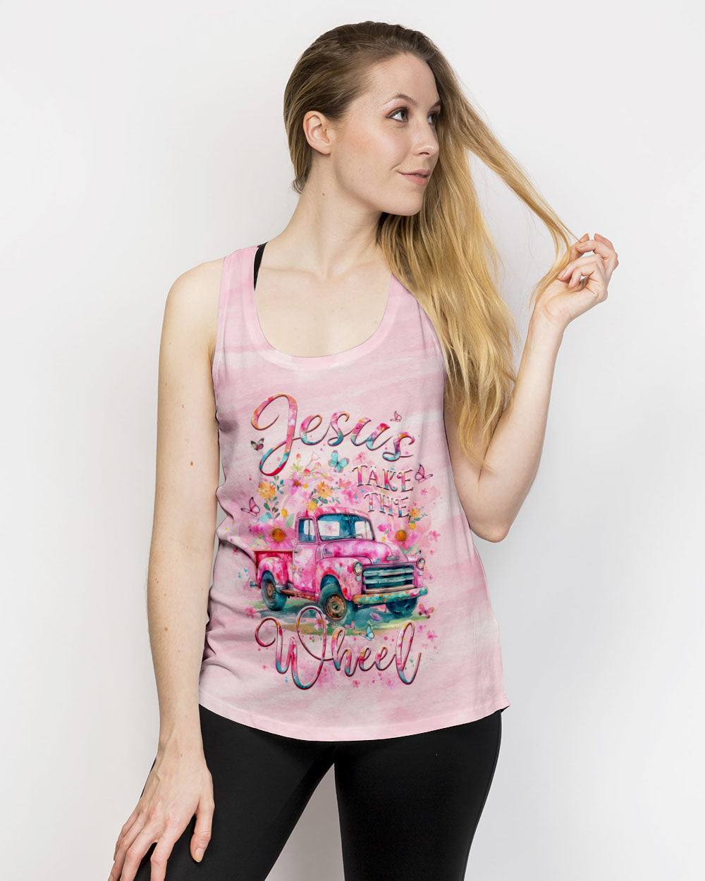 Jesus Take The Wheel Women's All Over Print Shirt - Yhlt0705244