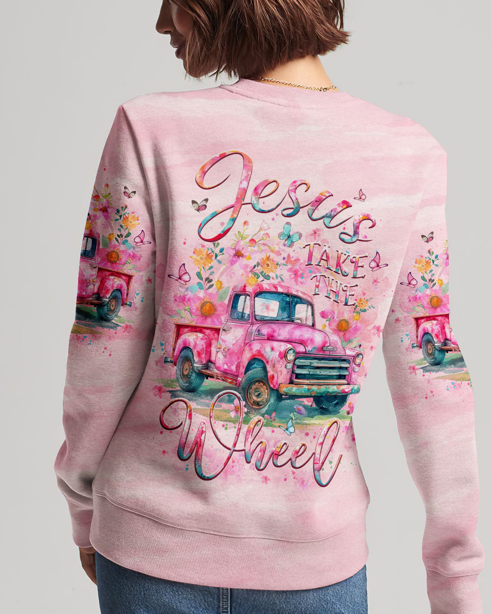 Jesus Take The Wheel Women's All Over Print Shirt - Yhlt0705244