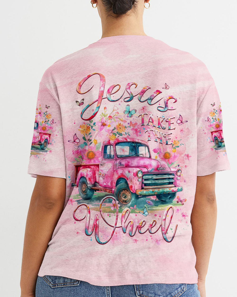 Jesus Take The Wheel Women's All Over Print Shirt - Yhlt0705244
