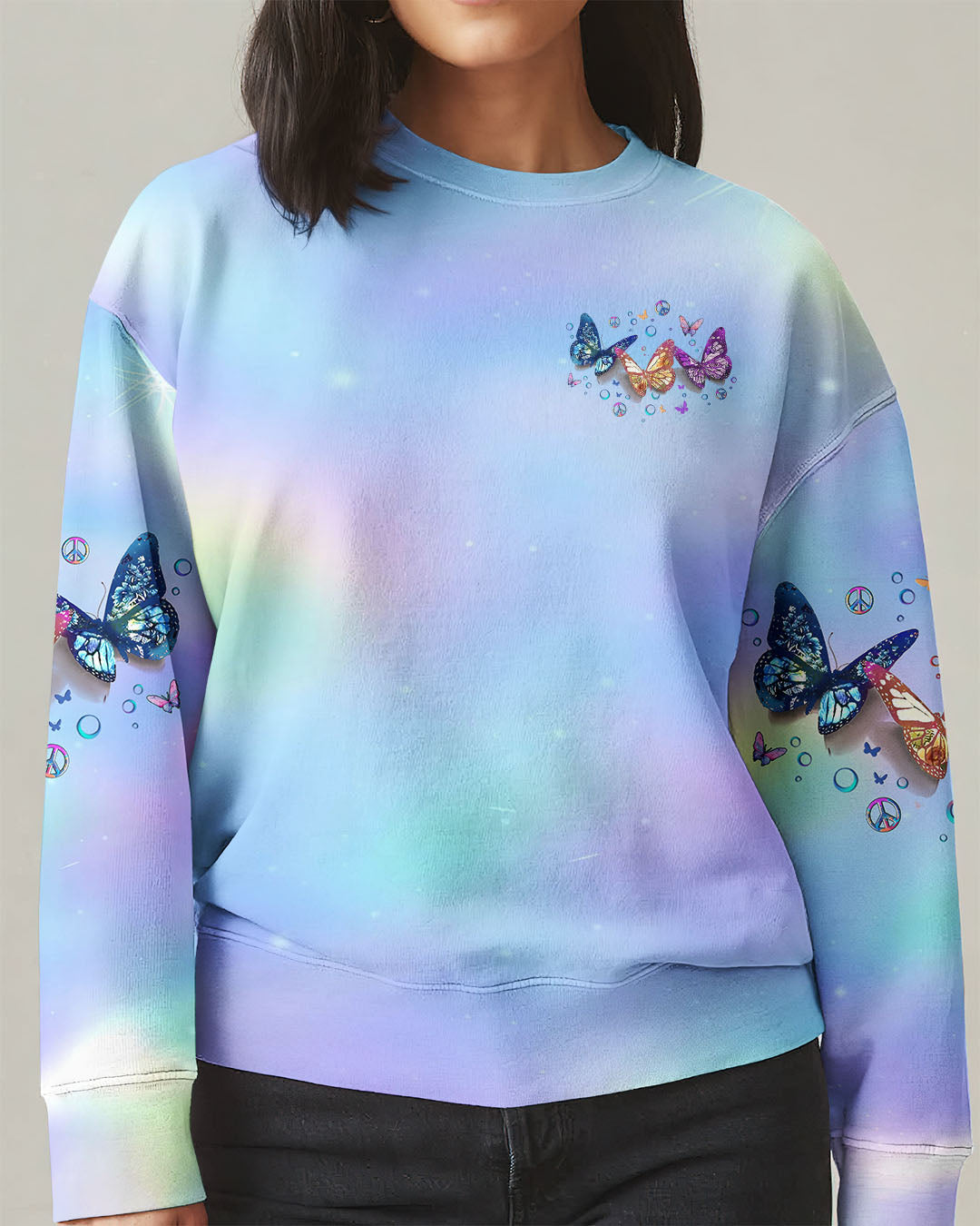Faith Hope Love Butterfly Women's All Over Print Shirt - Yhlt3112242