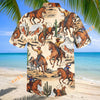 Unijames Vintage Wild West Cowboy & Horse Hawaiian Shirt