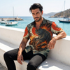 Monster and Wandering Cat Hawaiian Shirt