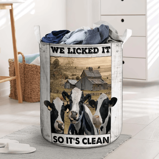 Uni Holstein Friesian Cow Laundry Basket