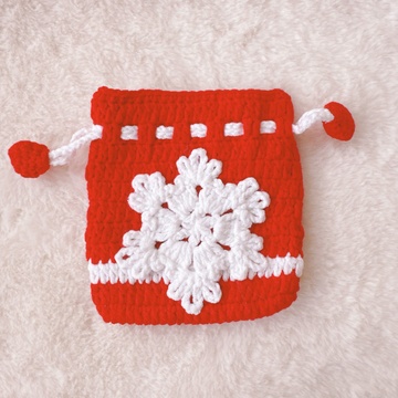 UniJames Snowflake Pouch Handmade Crochet