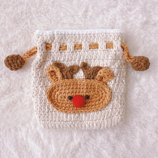 UniJames Rudolph Pouch Handmade Crochet