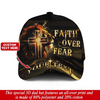 Unijames Faith Over Fear Lion Jesus Cross Christian Cap