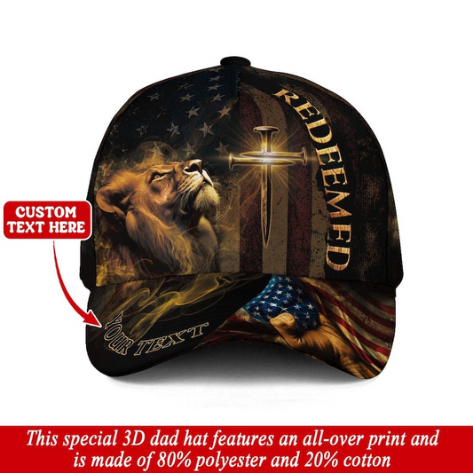 Unijames Redeemed Lion of Judah American Christian Cap