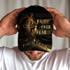 Unijames Faith Over Fear Lion Jesus Cross Christian Cap