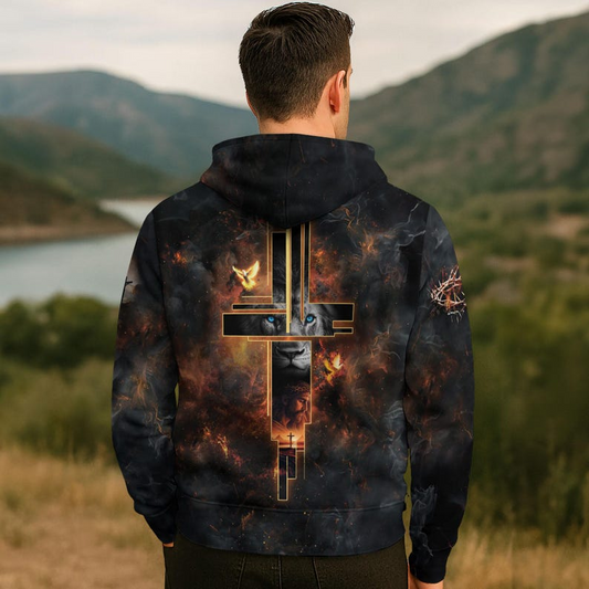 Unijames Faith Over Fear 3D All-Over Print Hoodie