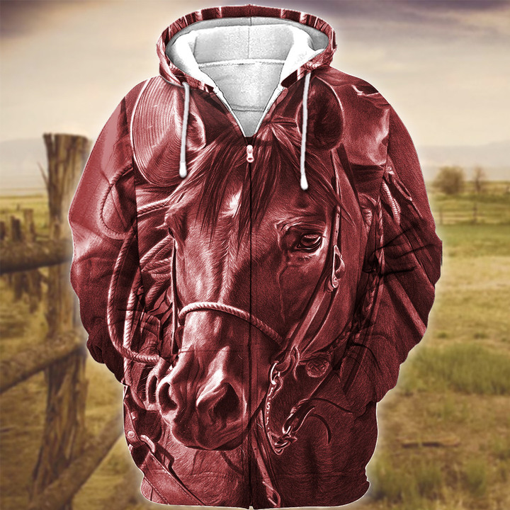 Uni Horse Art Pink Version 3D Hoodie