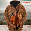 Uni Custom Name Horse Lovers 3D Hoodie
