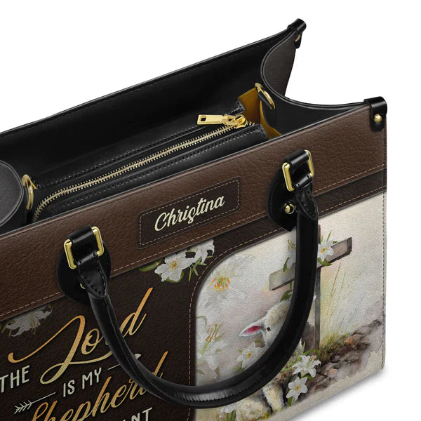 The Lord Is My Shepherd I Shall Not Want Psalm 23 1, Handbag Design, Monogram Leather Handbag, Gifts for Women, CABLTB04271223.