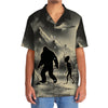 Unijames Mysterious Bigfoot And Alien At Campsite Hawaiian Shirt