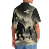 Unijames Mysterious Bigfoot And Alien At Campsite Hawaiian Shirt