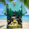 Unijames Funny Dachshund Go Camping Hawaiian Shirt