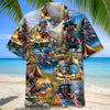 Unijames America Funny Dachshund Camping Hawaiian Shirt