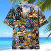 Unijames America Funny Dachshund Camping Hawaiian Shirt