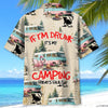 Unijames Retro Camper And Campfire Drinking Hawaiian Shirt