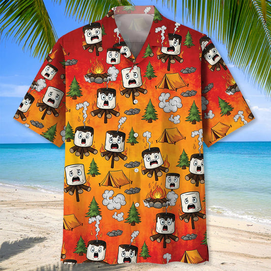 Unijames Burnt Marshmallow Dancing Party Hawaiian Shirt