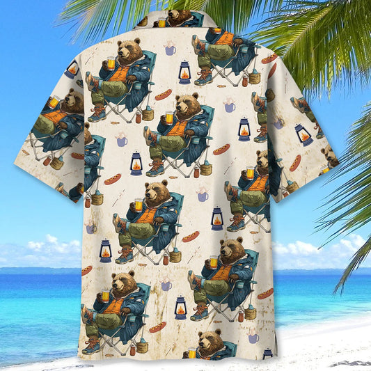 Unijames Funny Bear Go Camping Hawaiian Shirt