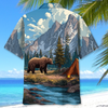 Unijames Wild Bear Camping Adventure 3D Hawaiian Shirt