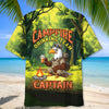 Unijames Custom Name Campfire Drinking Team Captain Eagle Hawaiian Shirt