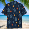Unijames Campfire Silhouette Bigfoot Hawaiian Shirt