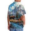 Unijames Wild Bear Camping Adventure 3D Hawaiian Shirt