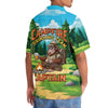 Unijames Custom Name Bigfoot Campfire Drinking Team Captain Hawaiian Shirt