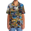 Unijames America Funny Dachshund Camping Hawaiian Shirt