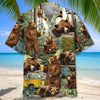 Unijames Camping Bear Drunkest Bunch Of Asshole Hawaiian Shirt