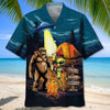 Unijames Camping Alien Bigfoot Area 51 Hawaiian Shirt