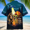 Unijames Camping Alien Bigfoot Area 51 Hawaiian Shirt