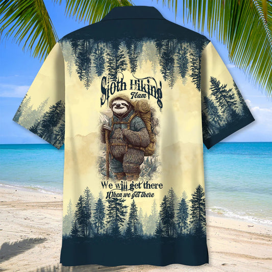 Unijames Sloth Camping Team Hawaiian Shirt