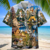 Unijames Funny Cat Campsite Hawaiian Shirt