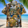 Unijames Funny Dog Camping Hawaiian Shirt