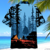 Unijames Night Camping Watch Bigfoot Hawaiian Shirt