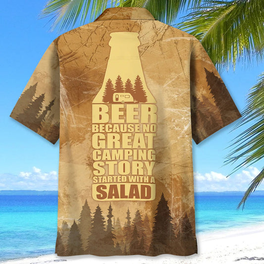 Unijames Sloth Camping Drinking Team Hawaiian Shirt