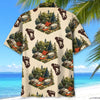 Unijames Retro Camping With Bigfoot Tracks Hawaiian Shirt