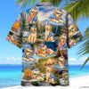 Unijames America Funny Golden Retriever Camping Hawaiian Shirt