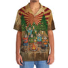 Unijames Funny Sloth Camping Drinking Team Hawaiian Shirt