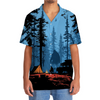 Unijames Night Camping Watch Bigfoot Hawaiian Shirt